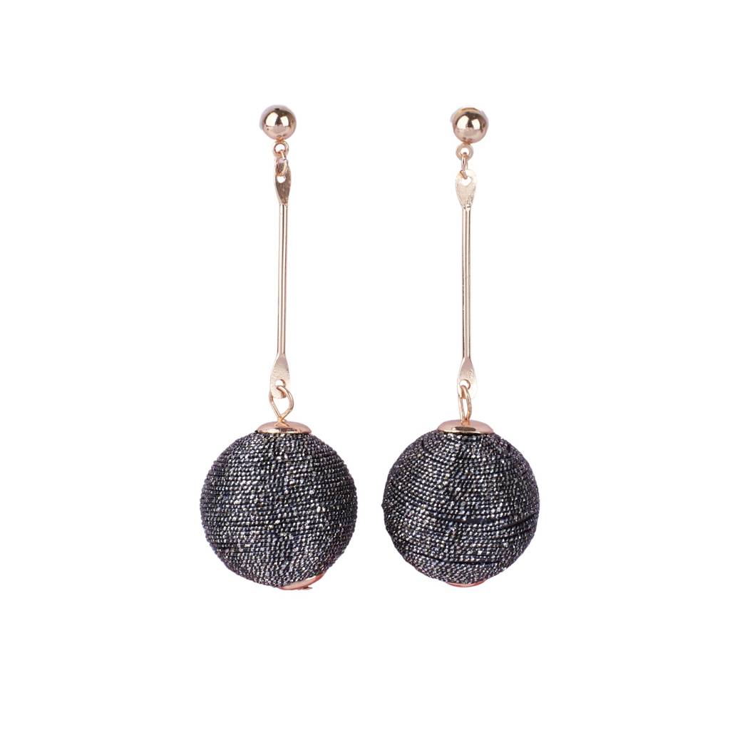 Glam Drops Earrings : ES14267-G-BLK
