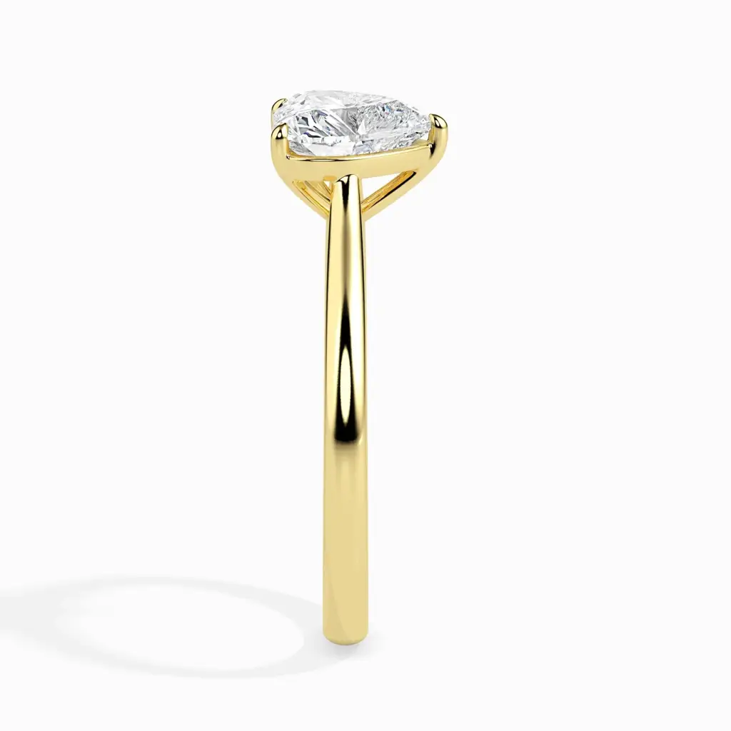 1 Carat Heart Solitaire Ring : 14kRoseZNR95F10