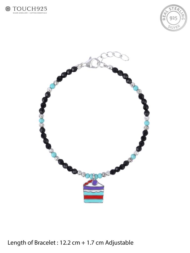 Silver Cake Slice Kids Jewellery : GKD7