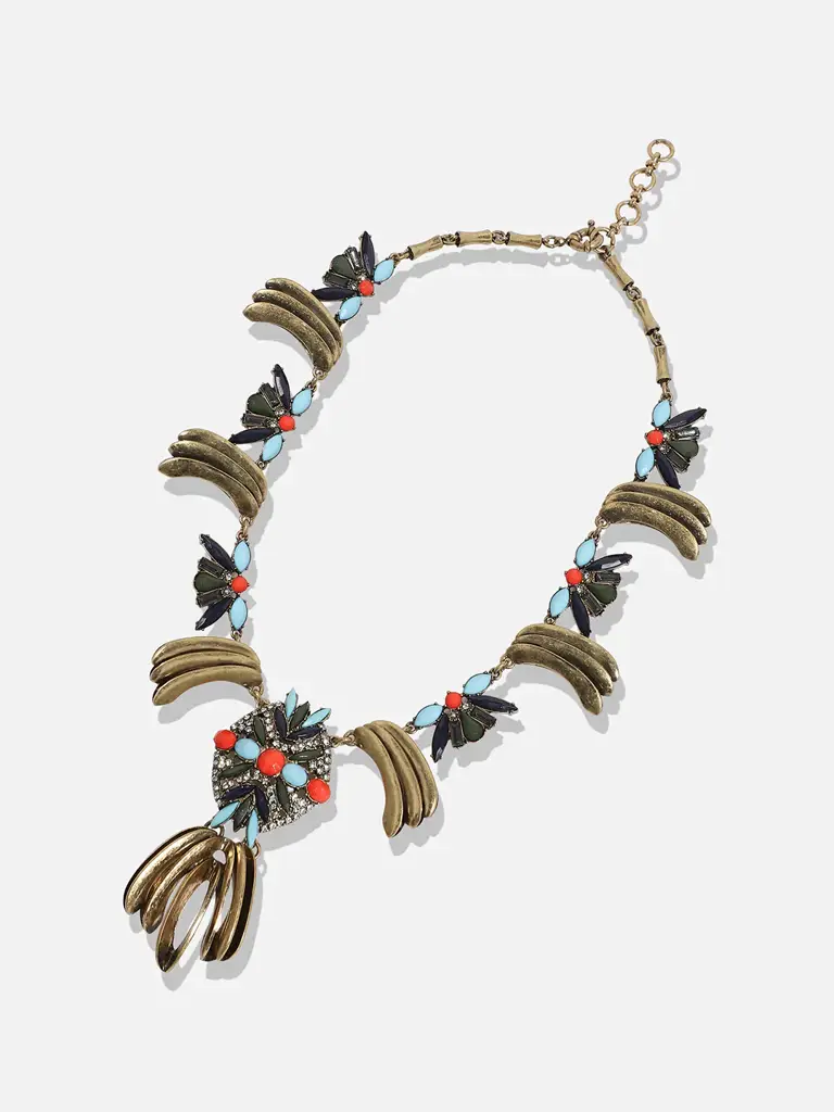 Kindra-Multicolour Gold Plated Necklace : SOHNCK3571