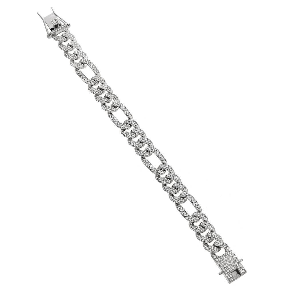 Eclipse Majestic Sparkle American Diamond Men'S Bracelet : 8905124542790