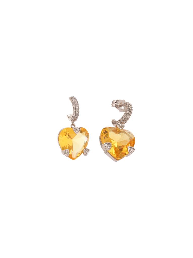 Citrine Diamond Rush Earring : Z-ER-CSY-031