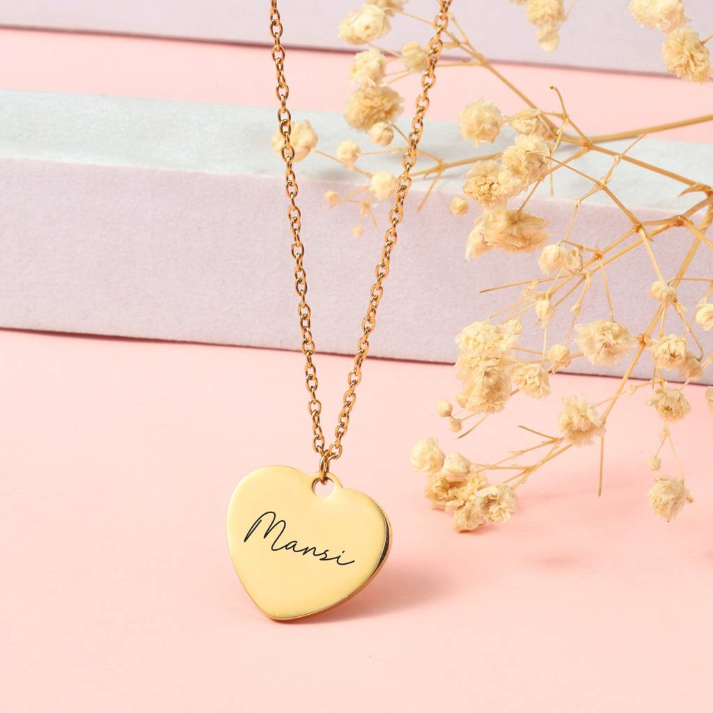 Cursive Heart Charm : NS14206-G