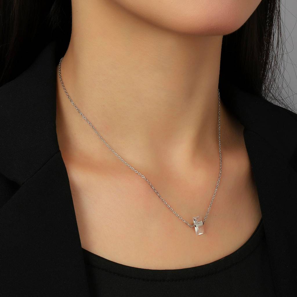 Ivory Ice Necklace - Silver : NS13028B