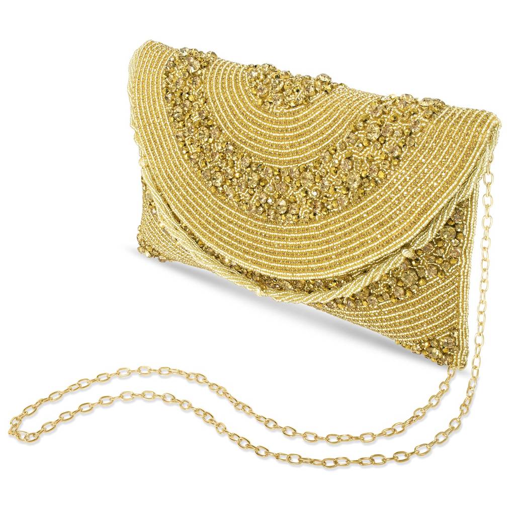 Clutch Purses For Women Handmade Evening Handbag Stylish Bridal Fashion Clutch Bag For Girls (C72Blg) : C72G