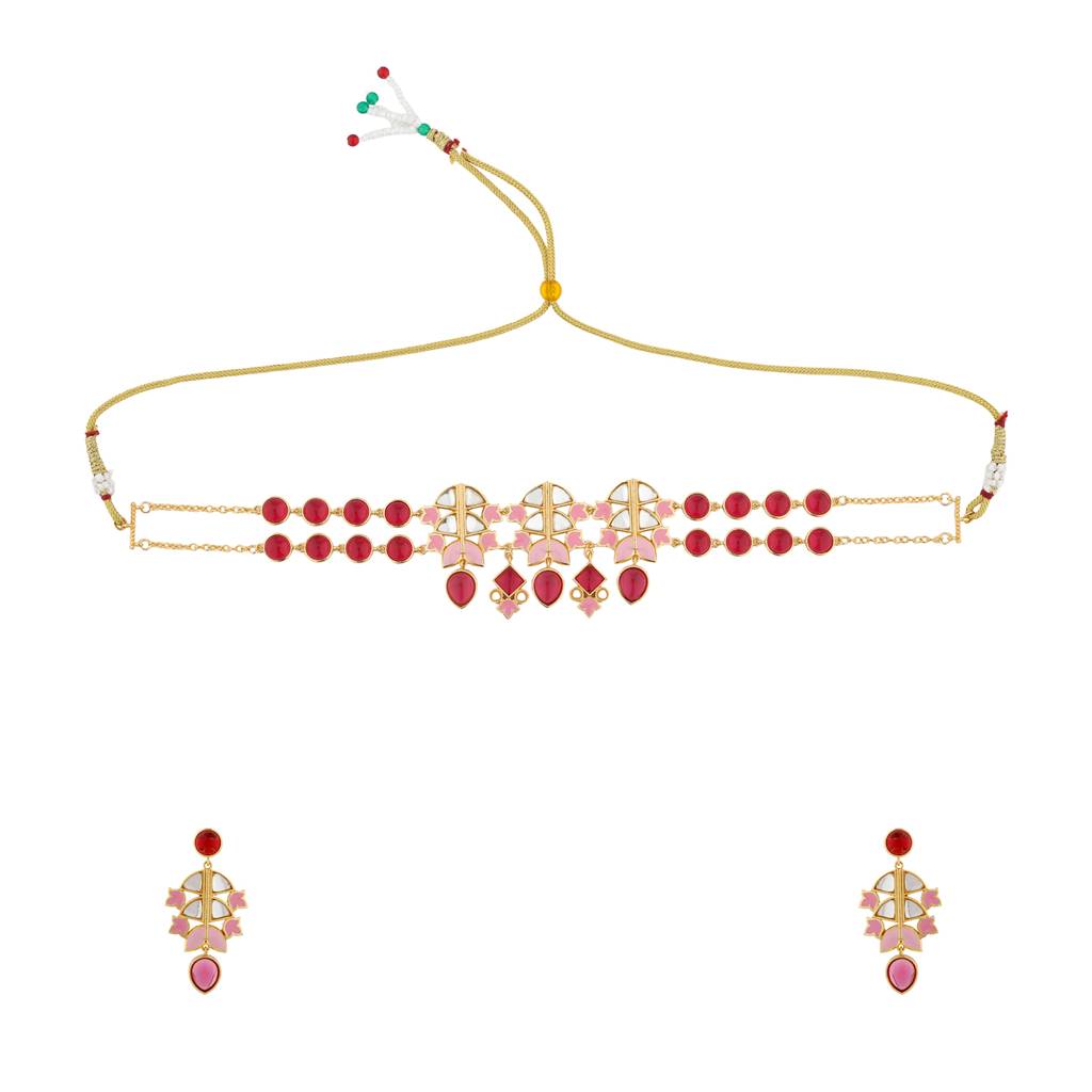 Forever More Lotus Radiance Necklace Set : 8905124497892