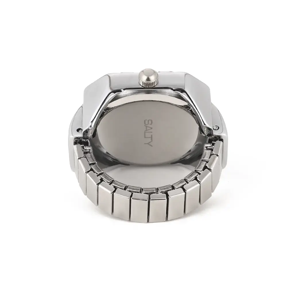 Aarav Prism Studded Octagon Watch Ring - Blue For Men : WTR-S-0044-S-BU-ALPHA-1