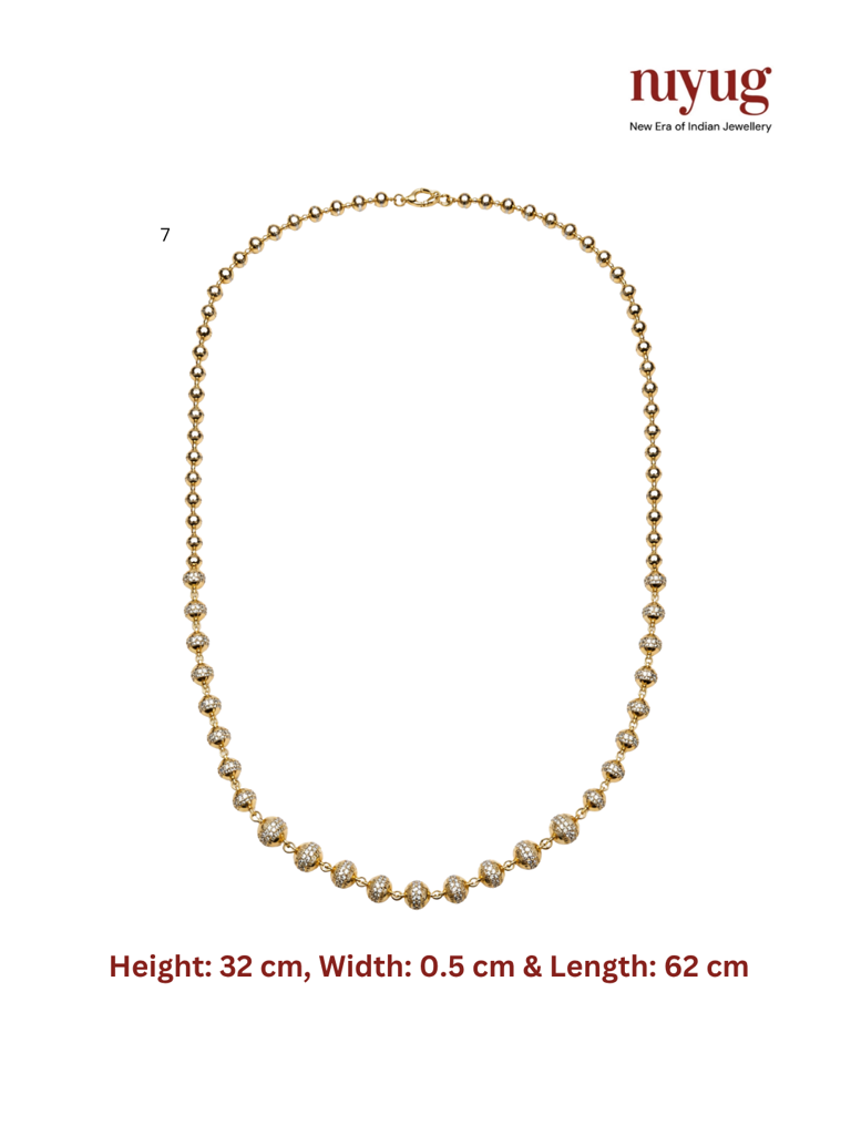 Dual Tone Graduation Matar Mala Chain : YI24A1023N