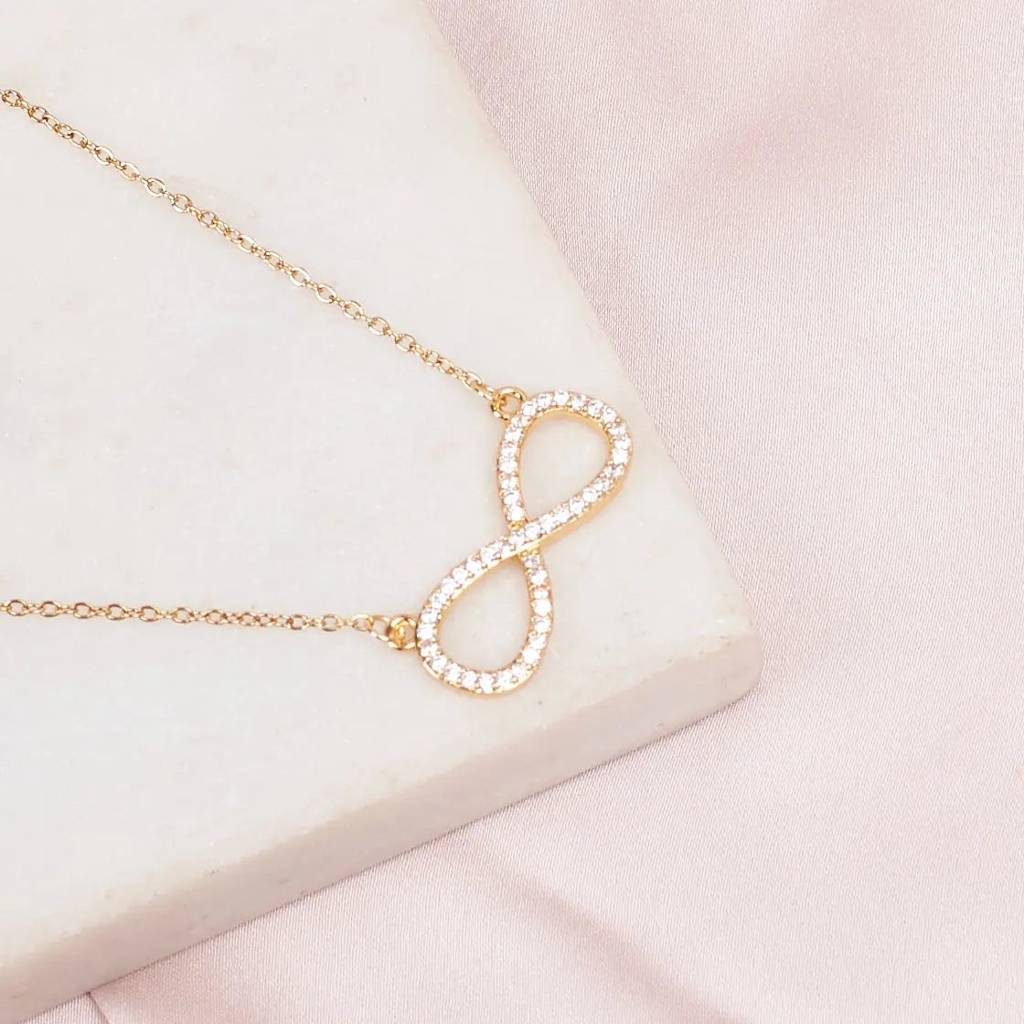 The Infinity Neckalce And Ring Jewellery Set : NRC-013-G-1