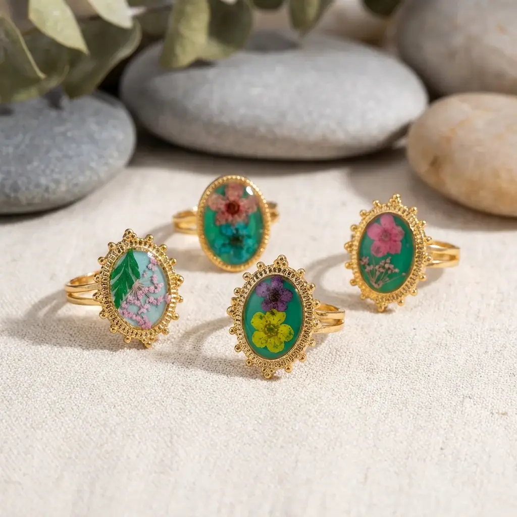 Flora Bloom Resin Ring : PST170