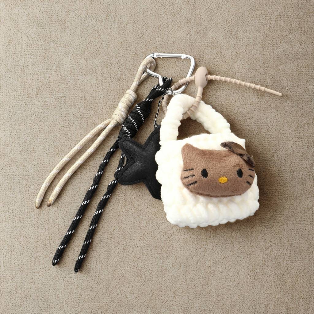 Hello Kitty Crochet Bag Charm : C-BG-0033-WH