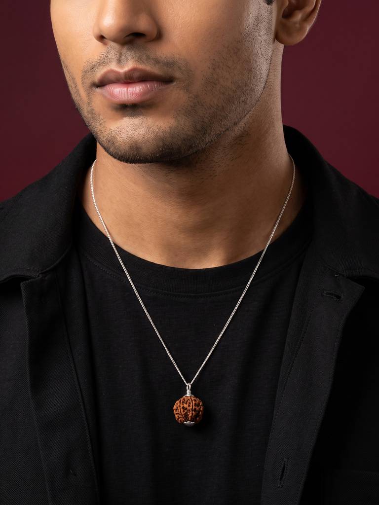 8 Mukhi Silver Rudraksha Pendant : CLGL137