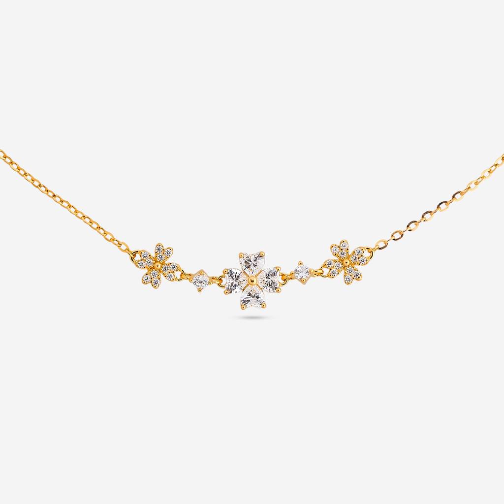 White Gold - Plated Office Wear Silver Payal - 458396 : 458396