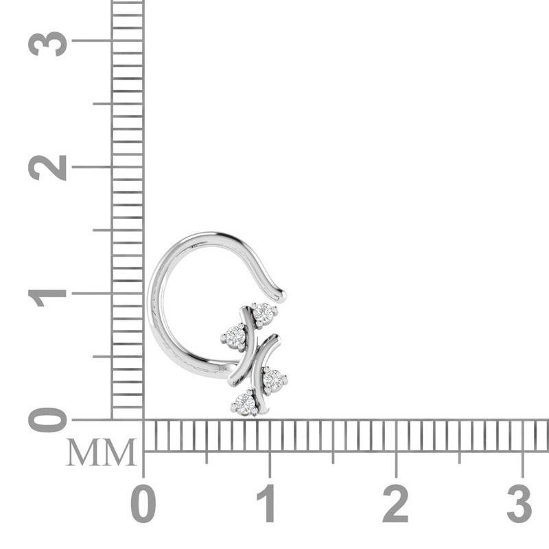 Avsar 9K Bis Hallmarked | Nosepin For Women/Girls |  Avno050 : AVNO050WC