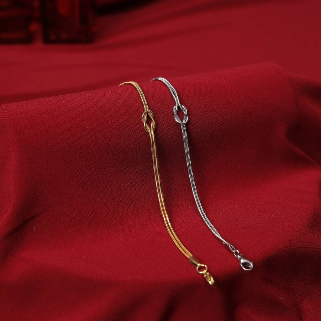 Linked By Love Couple Bracelets : BC24612-G-S