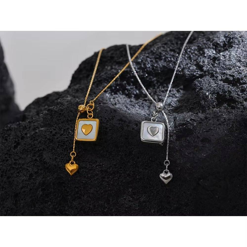 Meher Streamline Lariat - Gold | 18K Gold Plated | Waterproof, Hypoallergenic & Anti-Tarnish : DSVDJY05250367