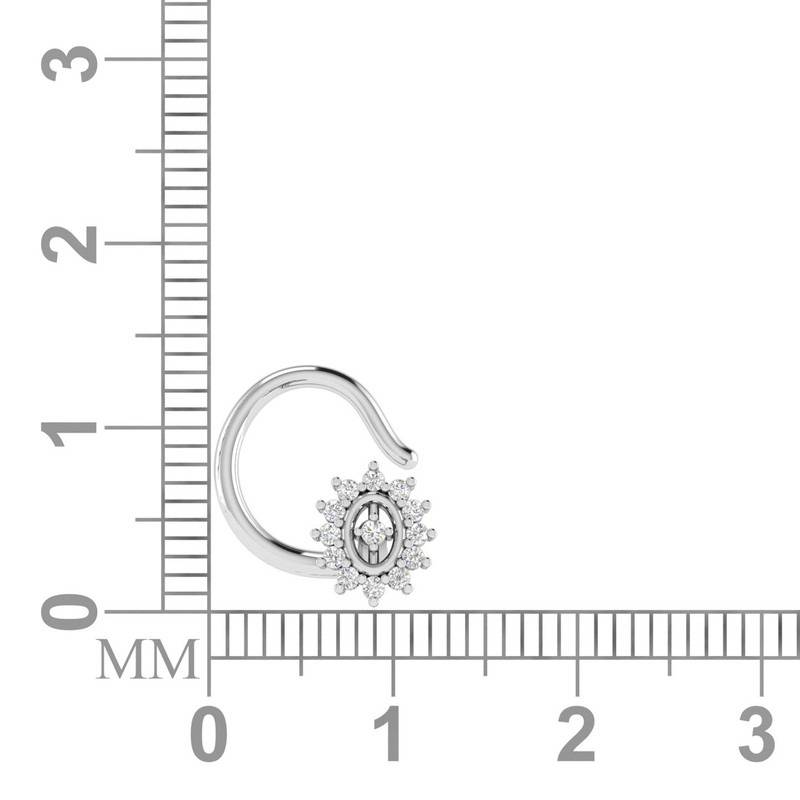 Avsar 9K Bis Hallmarked | Nosepin For Women/Girls |  Avno036 : AVNO036WC