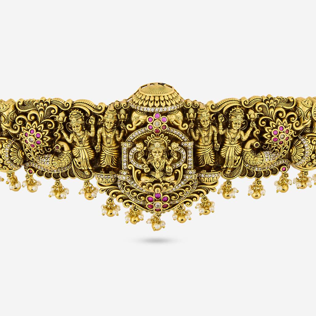 Ruby Gold - Plated Bridal Antique Belt - 458805 : 458805