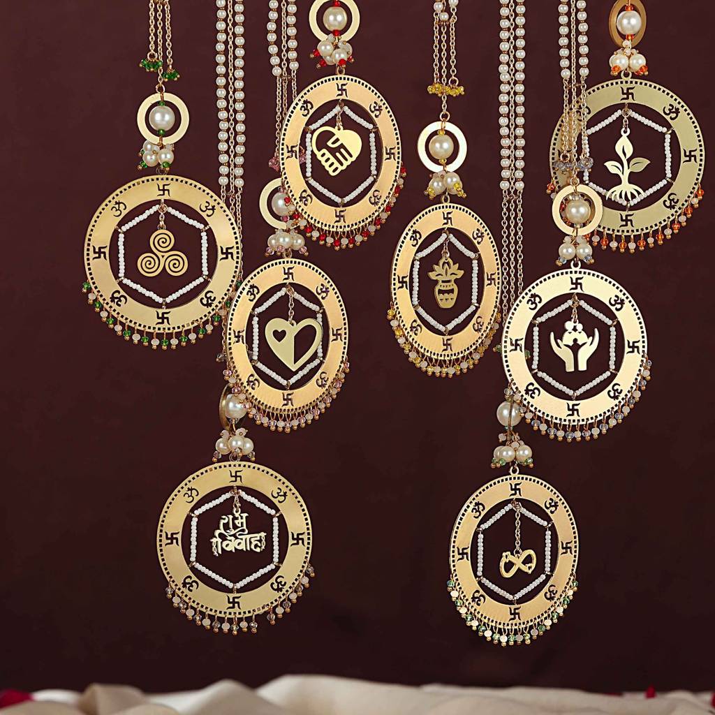 Saat Vachan Shubh Vivah Charms Bangle Style Kaleere - Set Of 2 Pieces : ACKL049