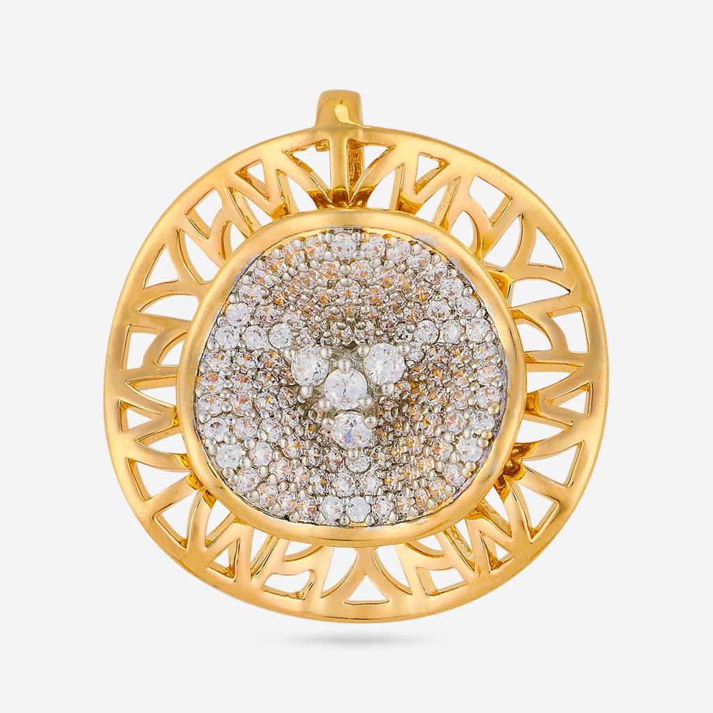 Party Wear Zircon Pendant Set - 462500 : 462500
