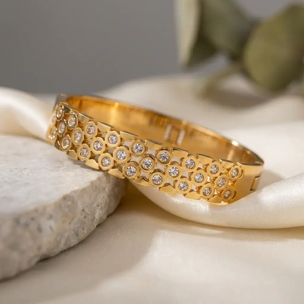 Flora Petite Cluster Bangle : PST054