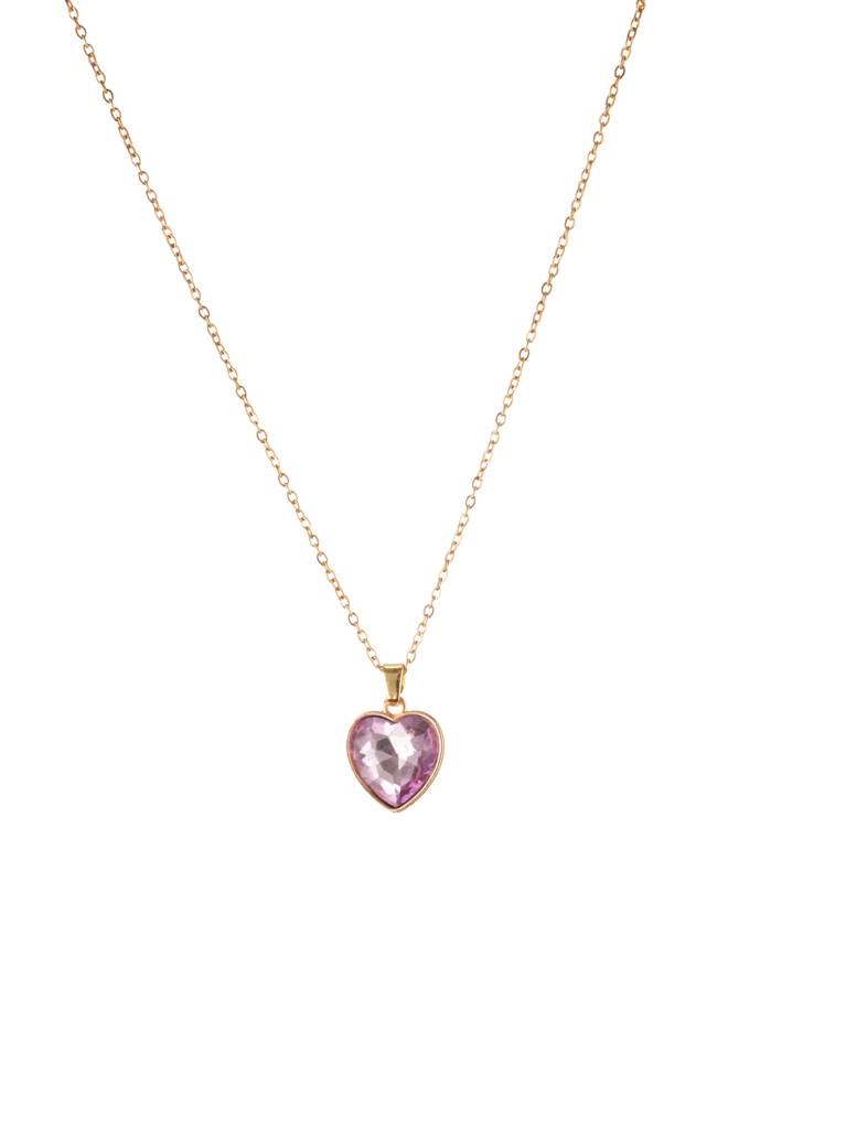 Champagne Heart Pendant : Z-NL-GPR-014