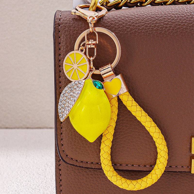 Zestie Lemon Bag Charm : C-BG-0043-G-YL