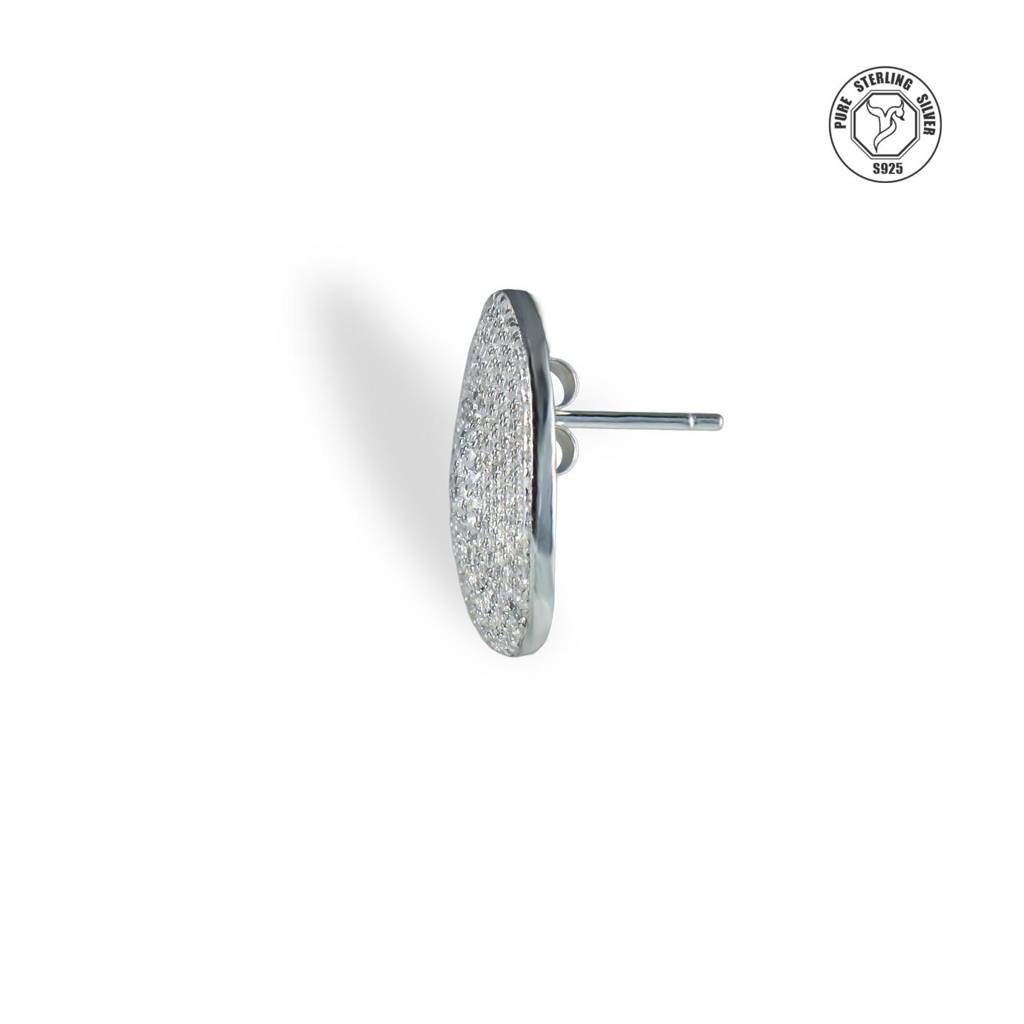 Shimmer Droplet Zircon Studs : TRSTL0176