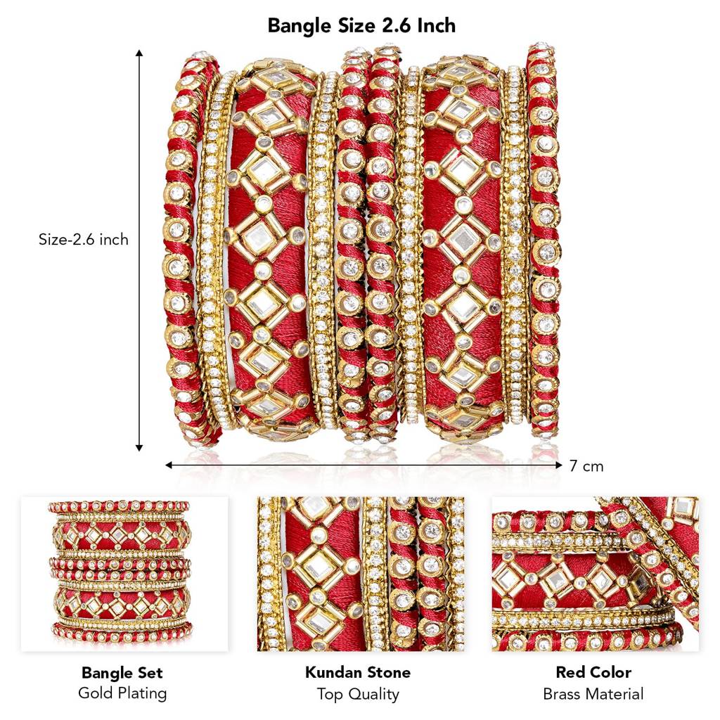 Traditional Chuda Bangle Set For Women : PF51B103RW