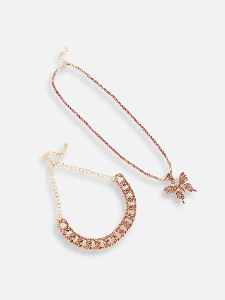 Ronnette-Gold Plated Designer Stone Party Necklace For Women : SOHNCK4722