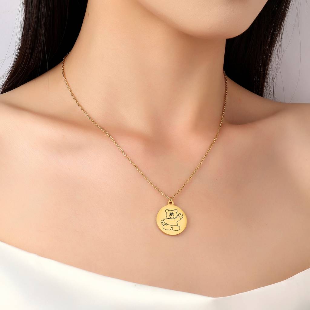 Sketch Of Love Necklace : NS14208-G