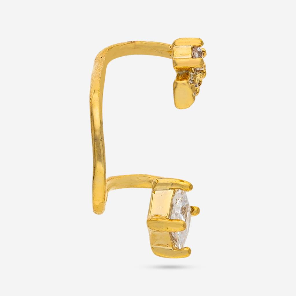 White Gold - Plated Casual Wear Trendy Zircon Earring - 460552 : 460552