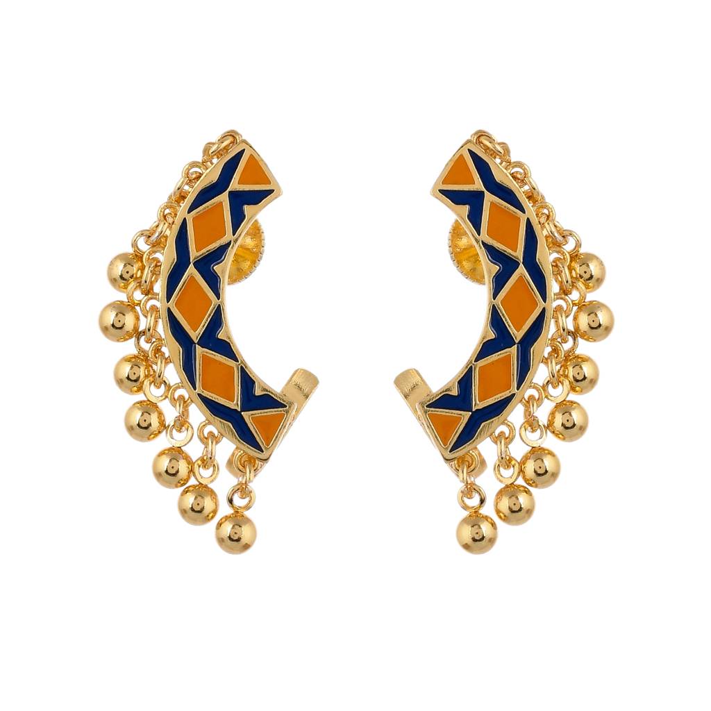 Zulu Neema Enameled Ear Cuff : 8905124513868