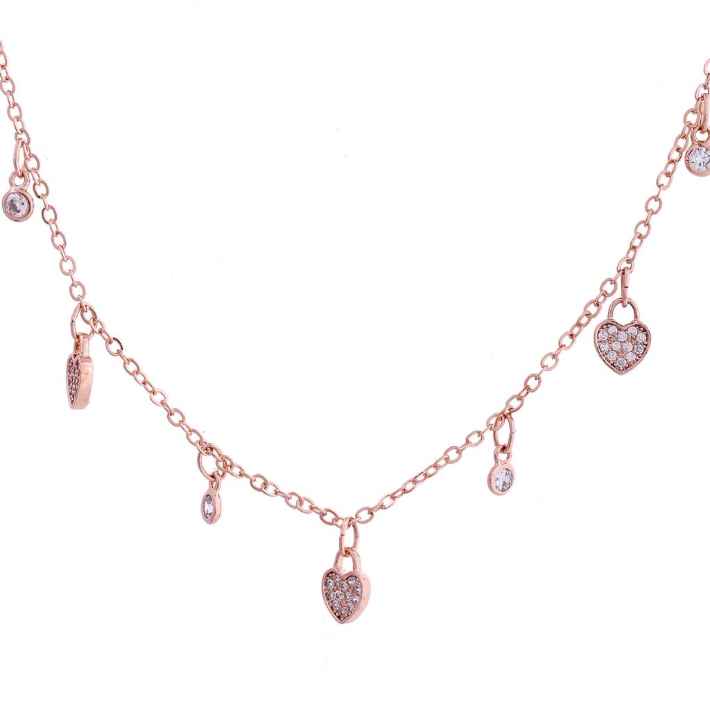 Sparkling Elegance Heart Of Joy Charm Necklace : 8905124552683