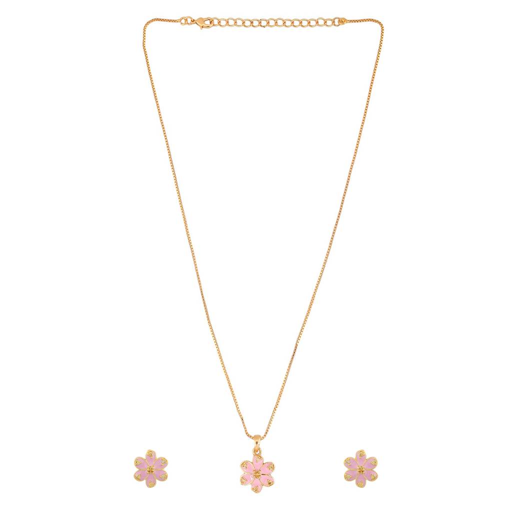 Flower Fantasy Pastel Pink Pendant Set : 8905124529029