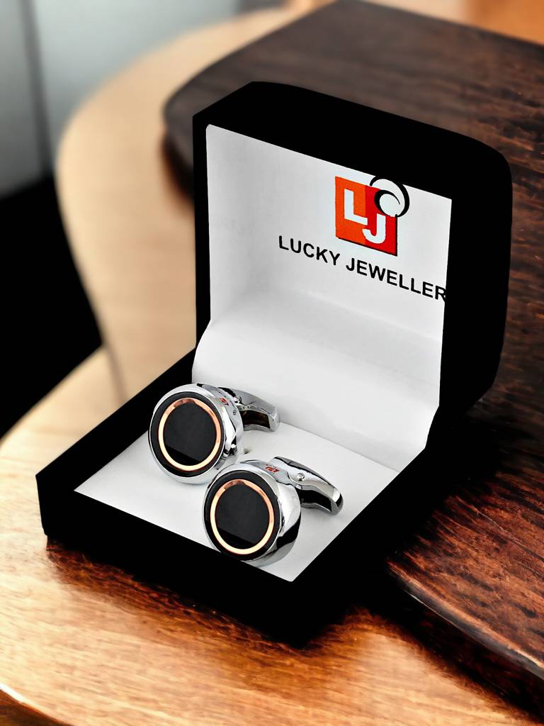 Men Sleeve Button Cuff Shirt, Blazer Cufflinks, Pair Set For Men. : 440-CHC4-1103-S