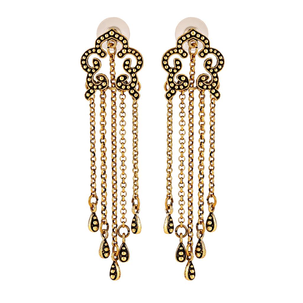 Fringes Sway In Fringe Earrings : 8905124564273