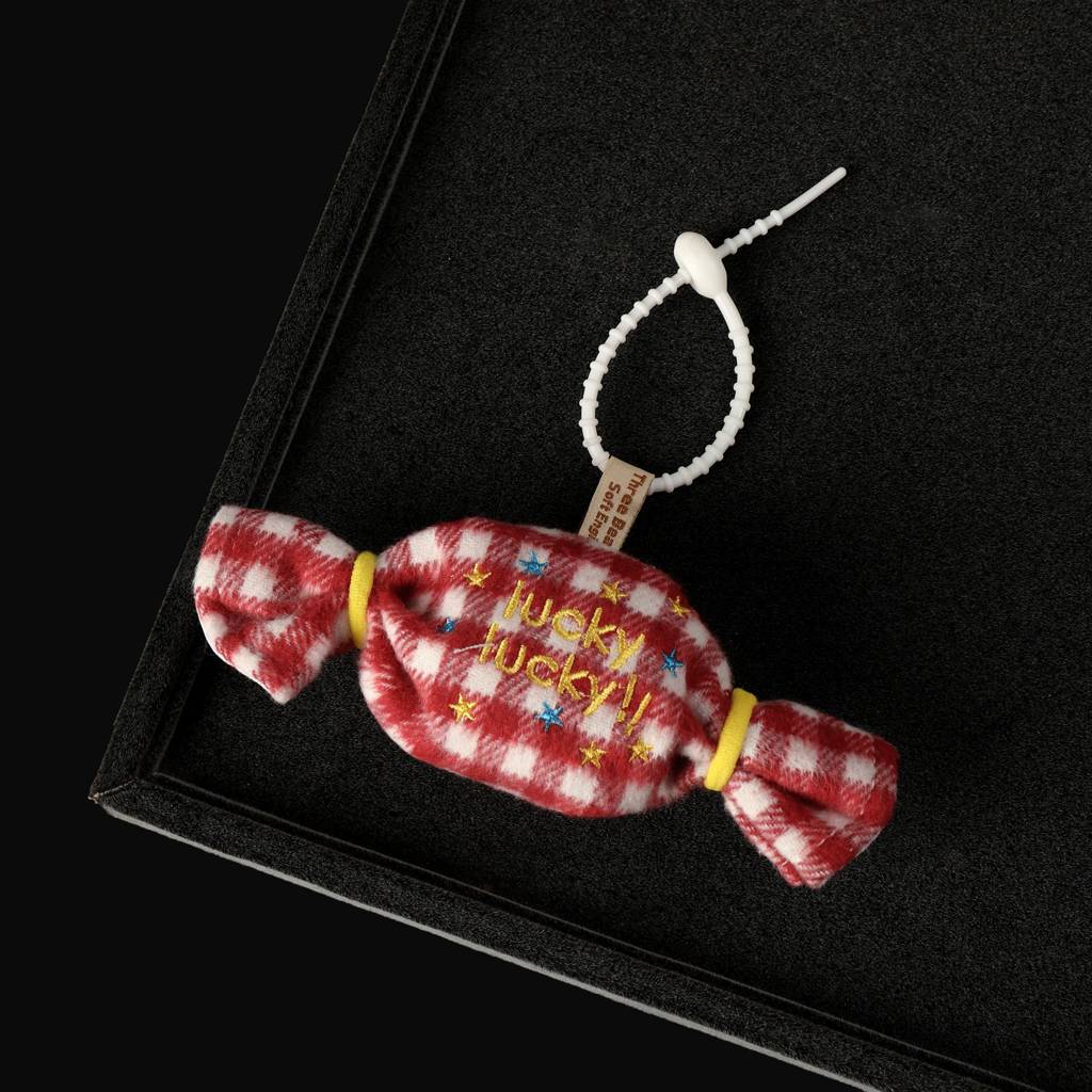 Sweet Mini Candy Bag Charm : C-BG-0090-RD-WH