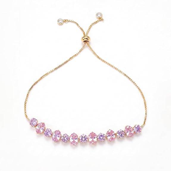 Green Gold Plated Fancy Bracelet For Women Crystal Studded Casual & Festive Wear Jewellery Gift For Her : PX9B252PK
