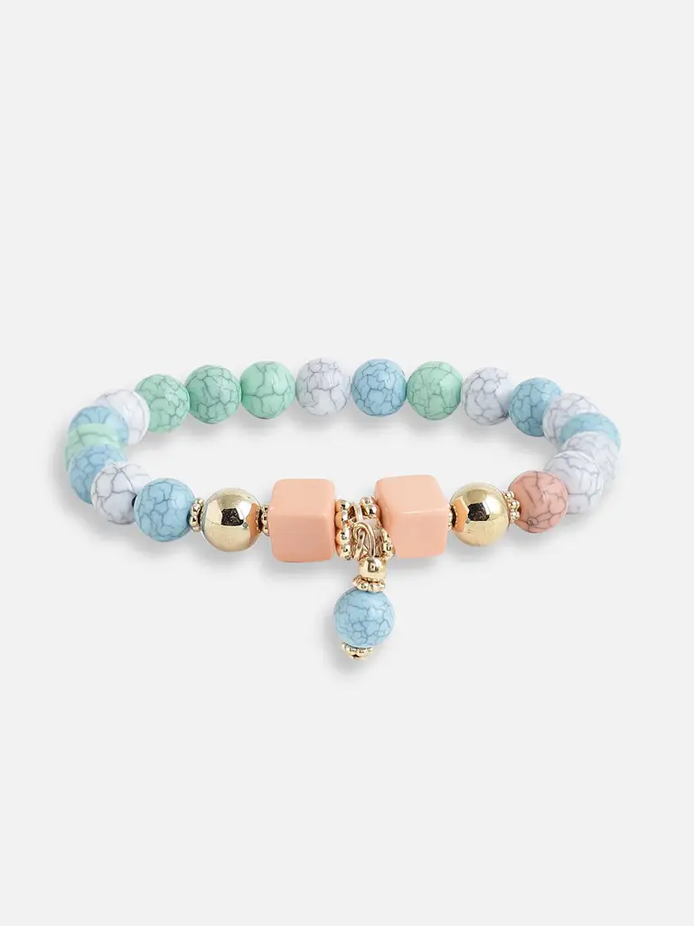 Set Of 8 Beaded Wraparound Bracelets : SOHBRC9945