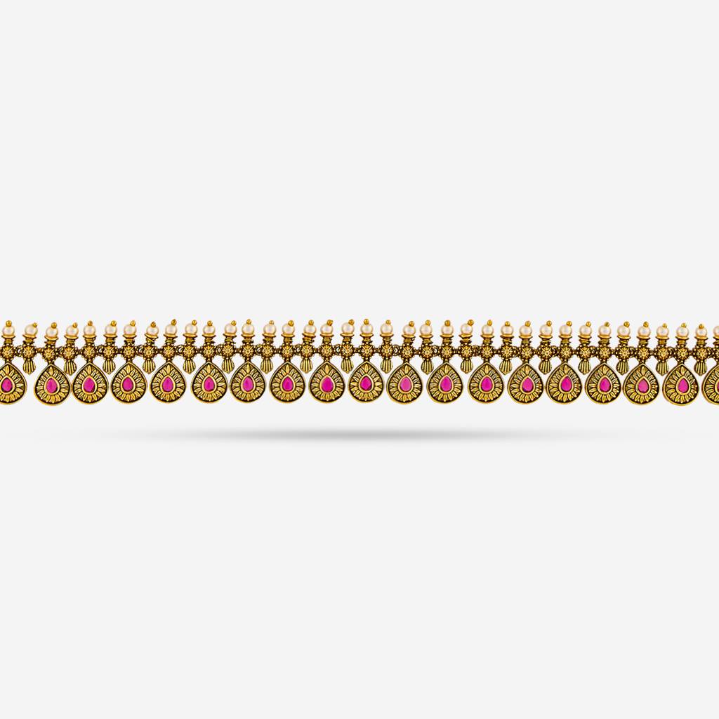 Ruby Gold - Plated Festive Antique Belt - 451877 : 451877