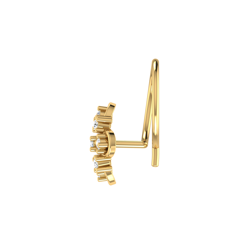 Avsar 9K Bis Hallmarked | Nosepin For Women/Girls |  Avno173 : AVNO173YC