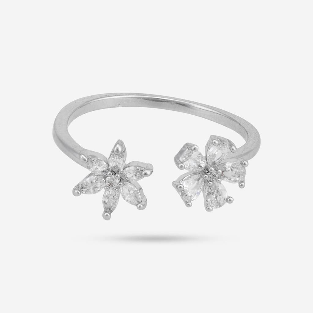 Plated Casual Wear Trendy Zircon Finger Ring - 445211 : 445212
