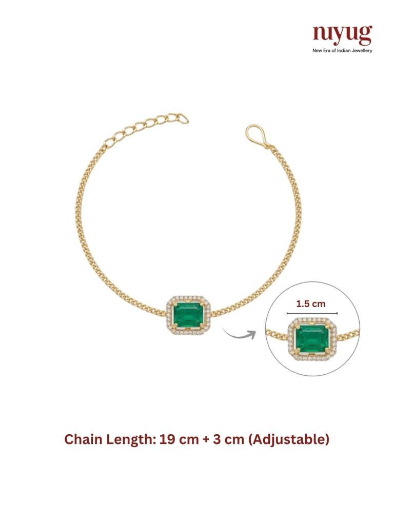 Emerald Bracelet Rakhi : YI24A1017B