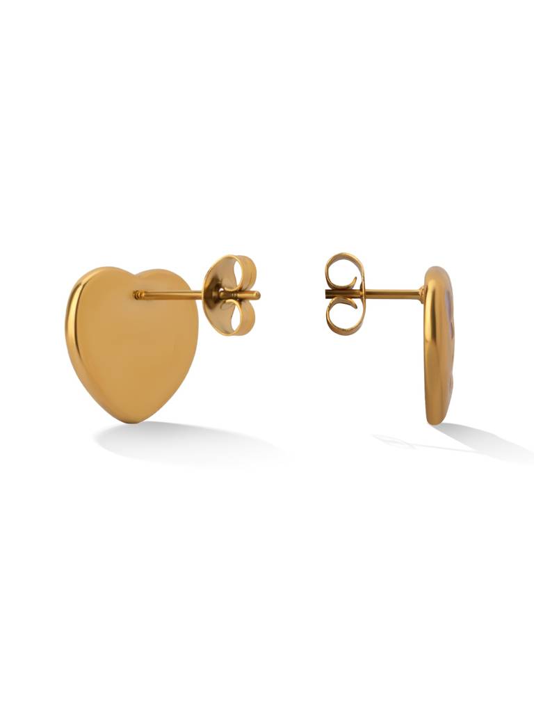 Dreamy Heart-Shaped Earrings For Women - Waterproof & Anti-Tarnish : ER0365