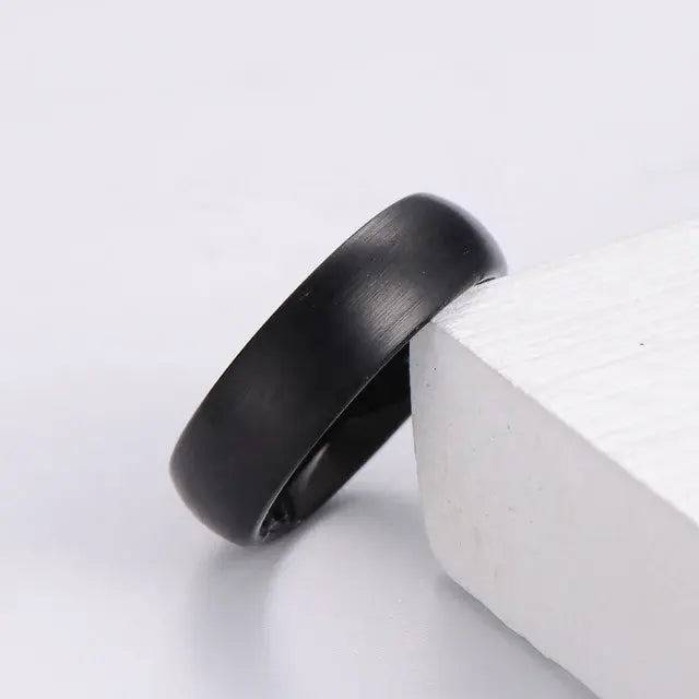 Curved Black Nugget Ring : MR1S0644-10