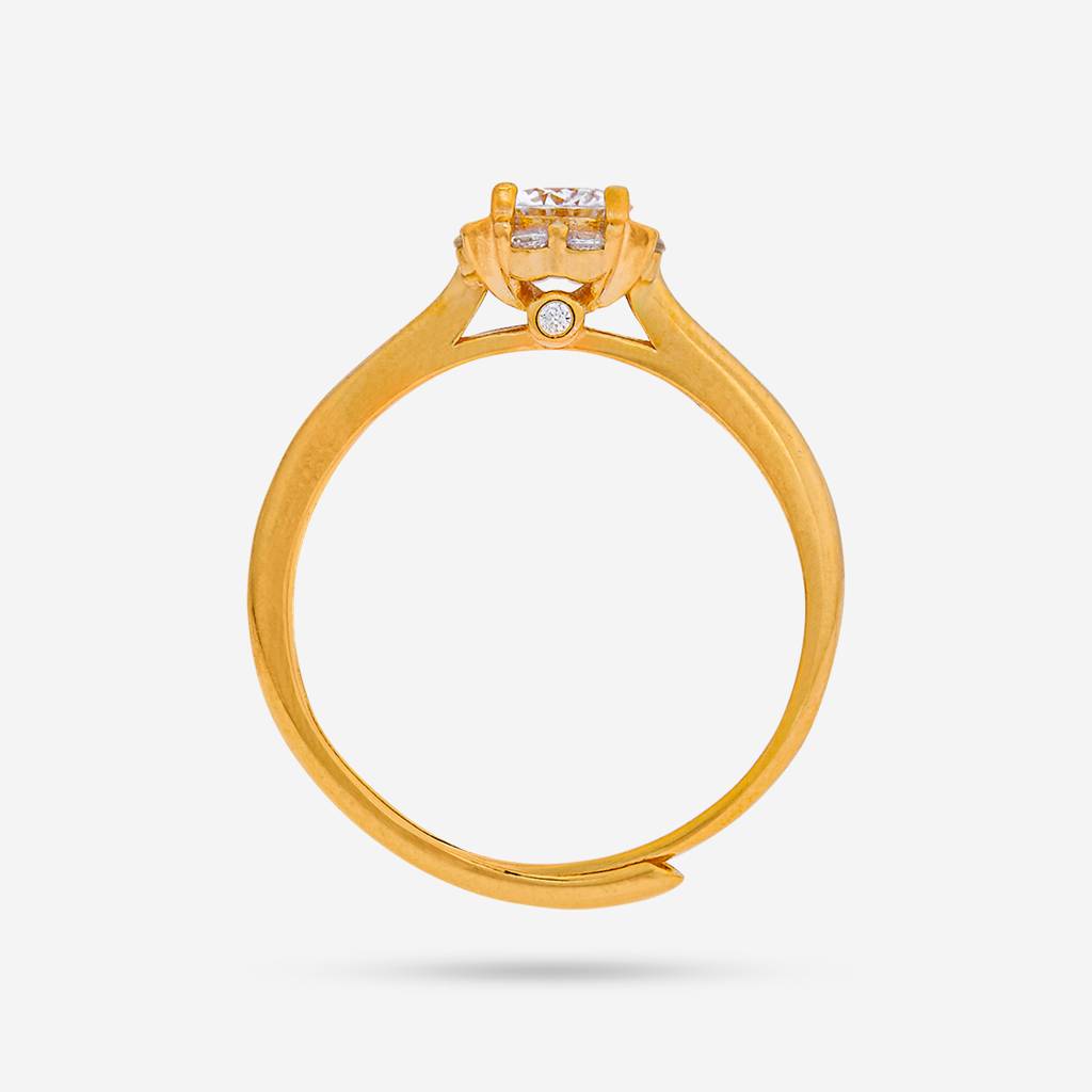 White Gold - Plated Office Wear Silver Finger Ring - 448523 : 448523