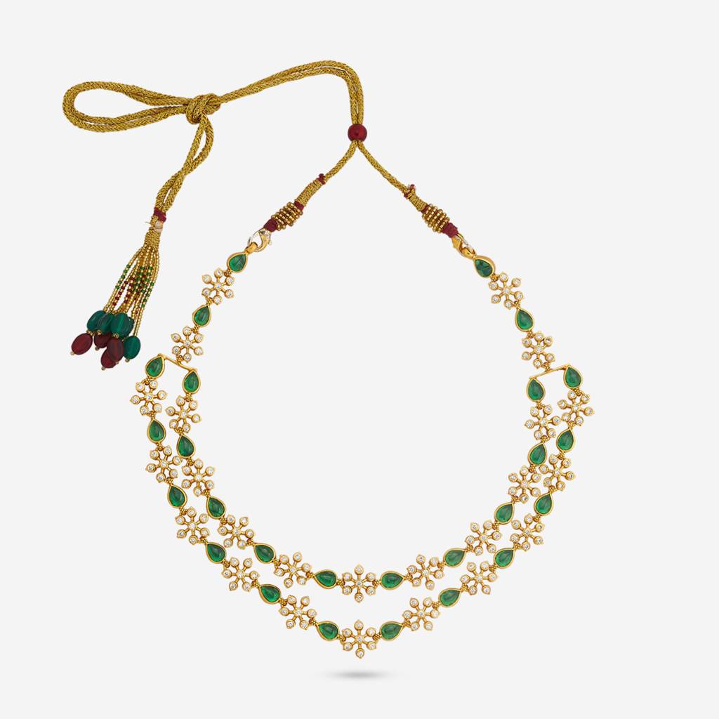 Green Gold - Plated Bridesmaid Temple Necklace - 459621 : 459621