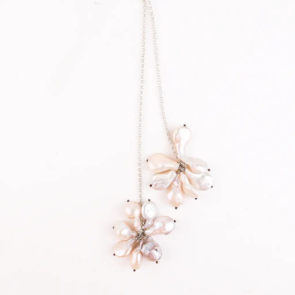 Tie And Wear Necklace With Fresh Water Pearls : 14441879