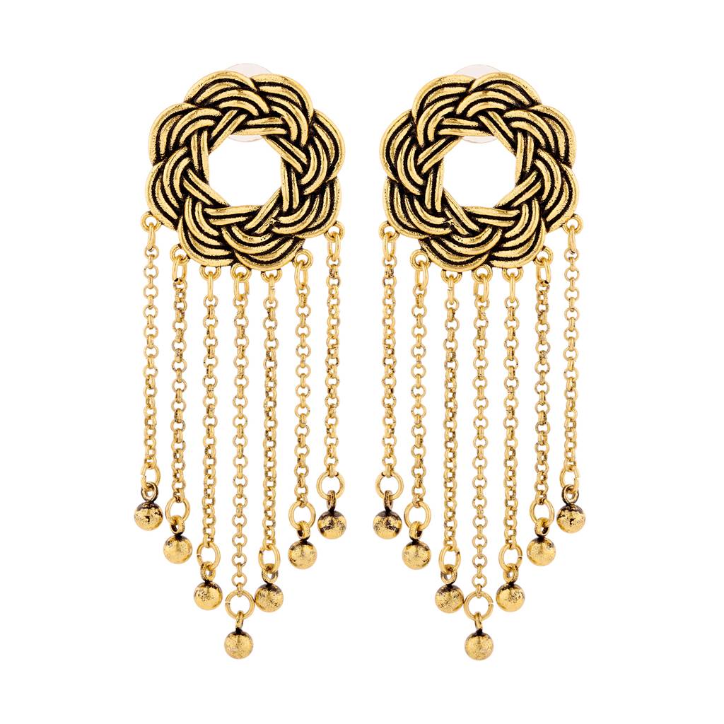 Woven Wonders Intertwist Dangler Earrings : 8905124555103